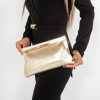 Clothing Koko | Camryn Gold Metallic Clutch