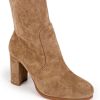 Clothing No Doubt | Josie Taupe Suedette Boots