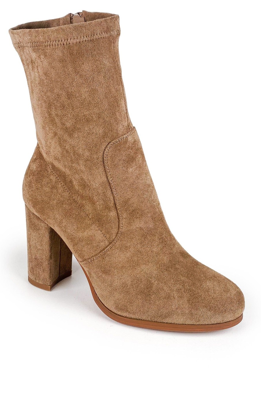 Clothing No Doubt | Josie Taupe Suedette Boots