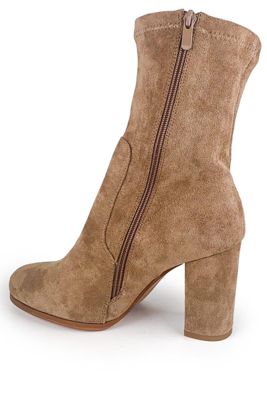 Clothing No Doubt | Josie Taupe Suedette Boots