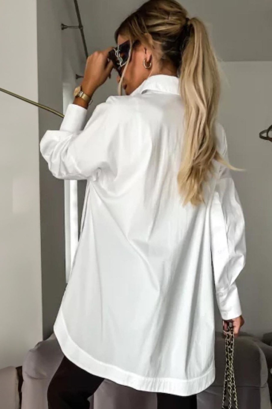 Clothing Willy Z | Muireann White Long Sleeve Shirt