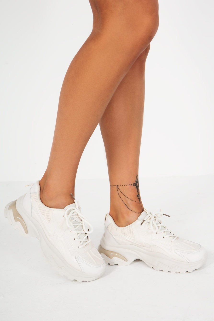 Clothing No Doubt | Freya Cream Chunky Trainers