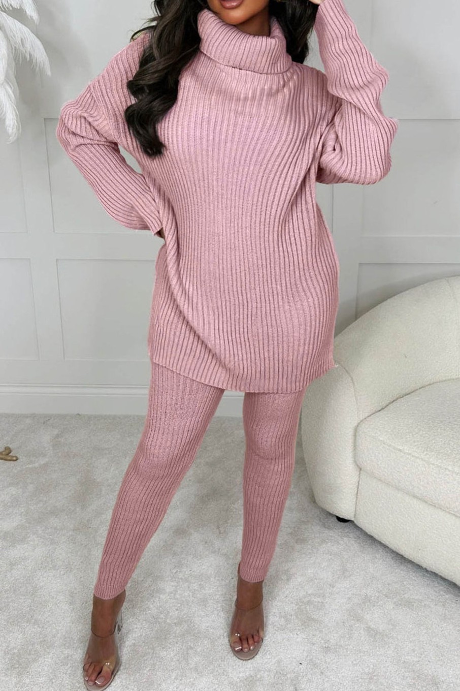 Clothing ally | Abigail Pink Knit Co Ord