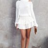 Clothing Moguland | Chelle White Tiered Skort