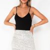 Clothing Eight Paris | Tristen Champagne Sequin Wrap Skirt