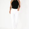 Clothing Zilene | Rozita White Stretch Trousers