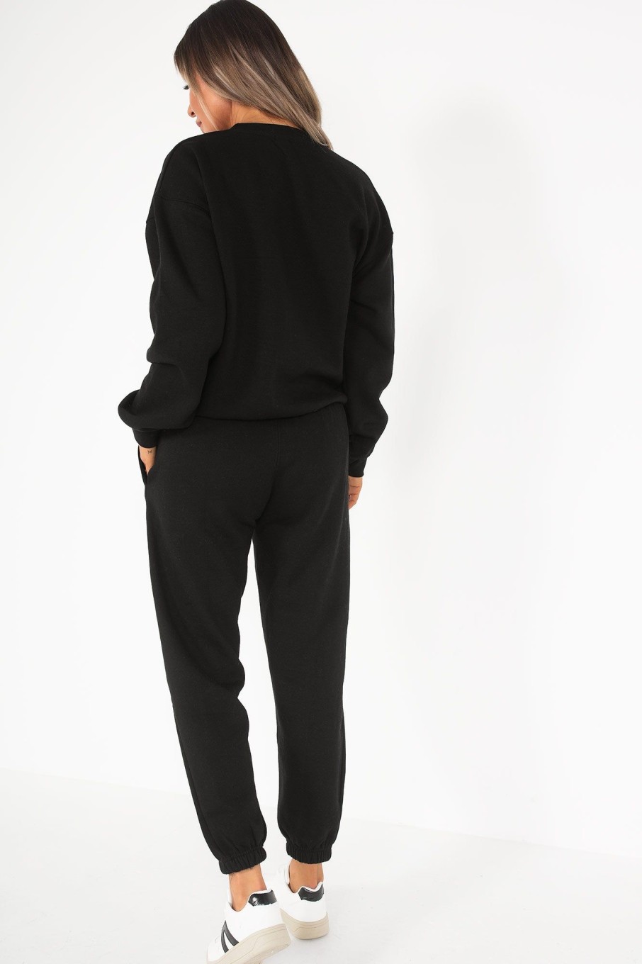 Clothing Style Wise | Carolina Black Oversized Jogger Co-Ord