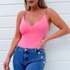 Clothing Vera u0026 Lucy | Rebecca Pink V Neck Bodysuit