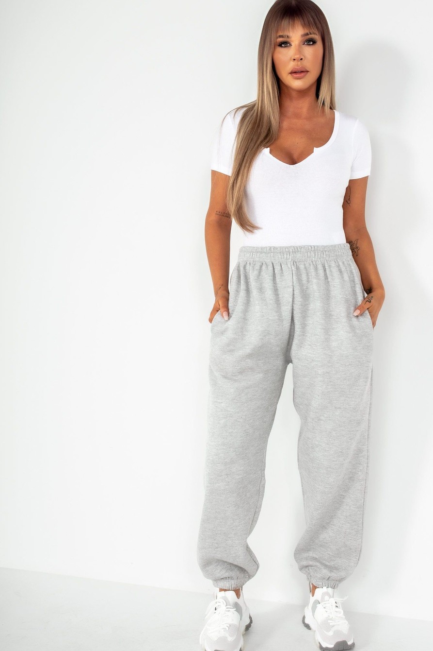 Clothing Style Wise | Olivia Light Grey Oversized Joggers