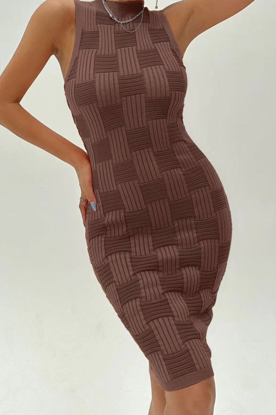 Clothing Golden Days | Halo Chocolate Knit Dress