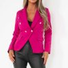 Clothing Willy Z | Haddie Berry Button Detail Blazer