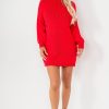 Clothing Willy Z | Vada Red Knit Dress