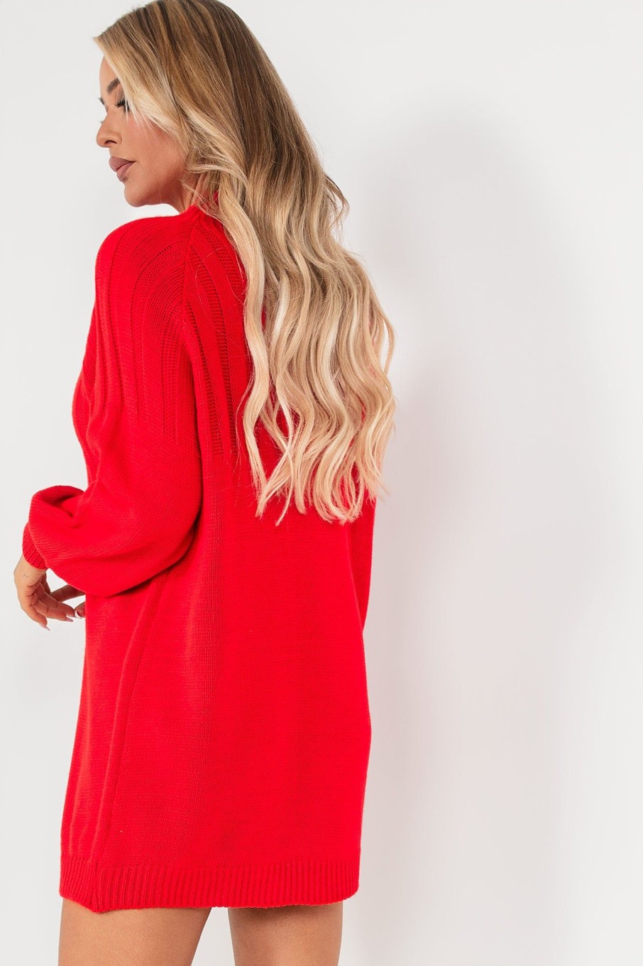 Clothing Willy Z | Vada Red Knit Dress