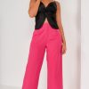 Clothing Elenza | Carleigh Pink Wide Leg Trousers