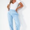 Clothing Style Wise | Olivia Powder Blue Oversized Joggers