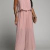 Clothing Willy Z | Alyssa Blush Pleated Jumpsuit