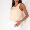 Clothing In Vogue | Mabel Nude Sleeveless Bodysuit