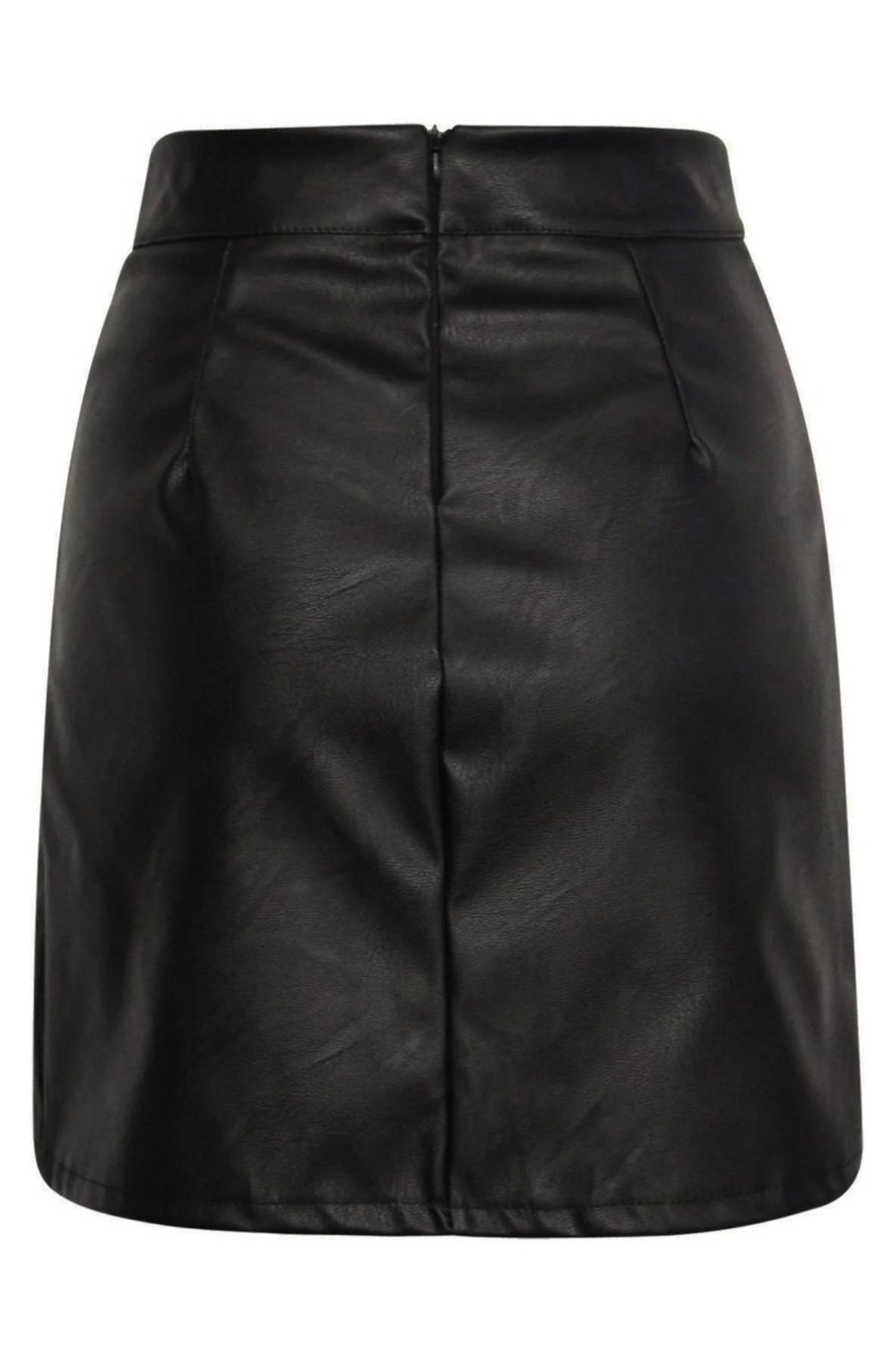 Clothing Estee Brown | Brooke Black Faux Leather Skirt