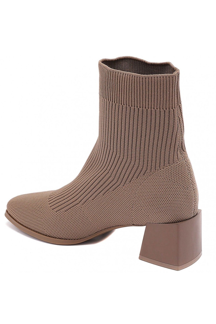 Clothing Ideal | Rowan Taupe Sock Boots