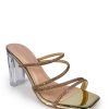 Clothing No Doubt | Vida Gold Diamante Mules