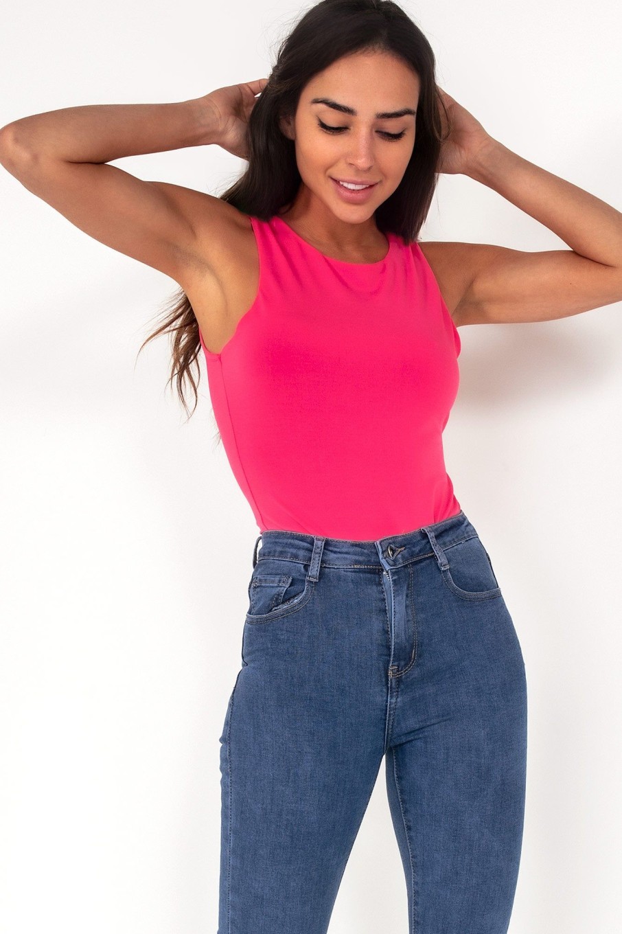 Clothing In Vogue | Mabel Pink Sleeveless Bodysuit