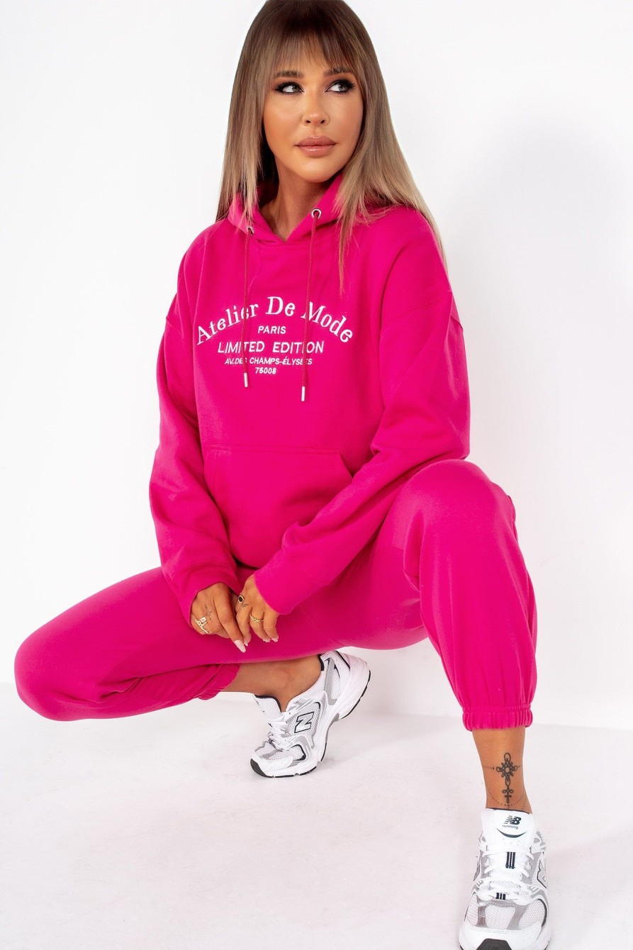 Clothing Style Wise | Nataly Fuchsia 'Atelier Dm' Jogger Co Ord