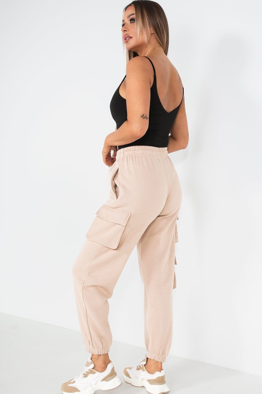 Clothing Style Wise | Zucca Camel Utility Joggers