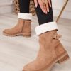 Clothing Ideal | Winifred Camel Suedette Ankle Boots