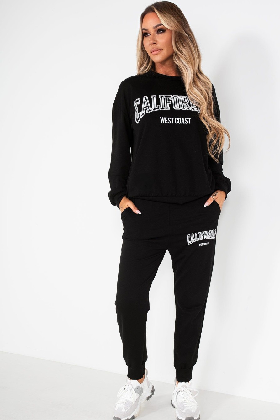 Clothing Willy Z | Oksana Black 'California' Jogger Co Ord