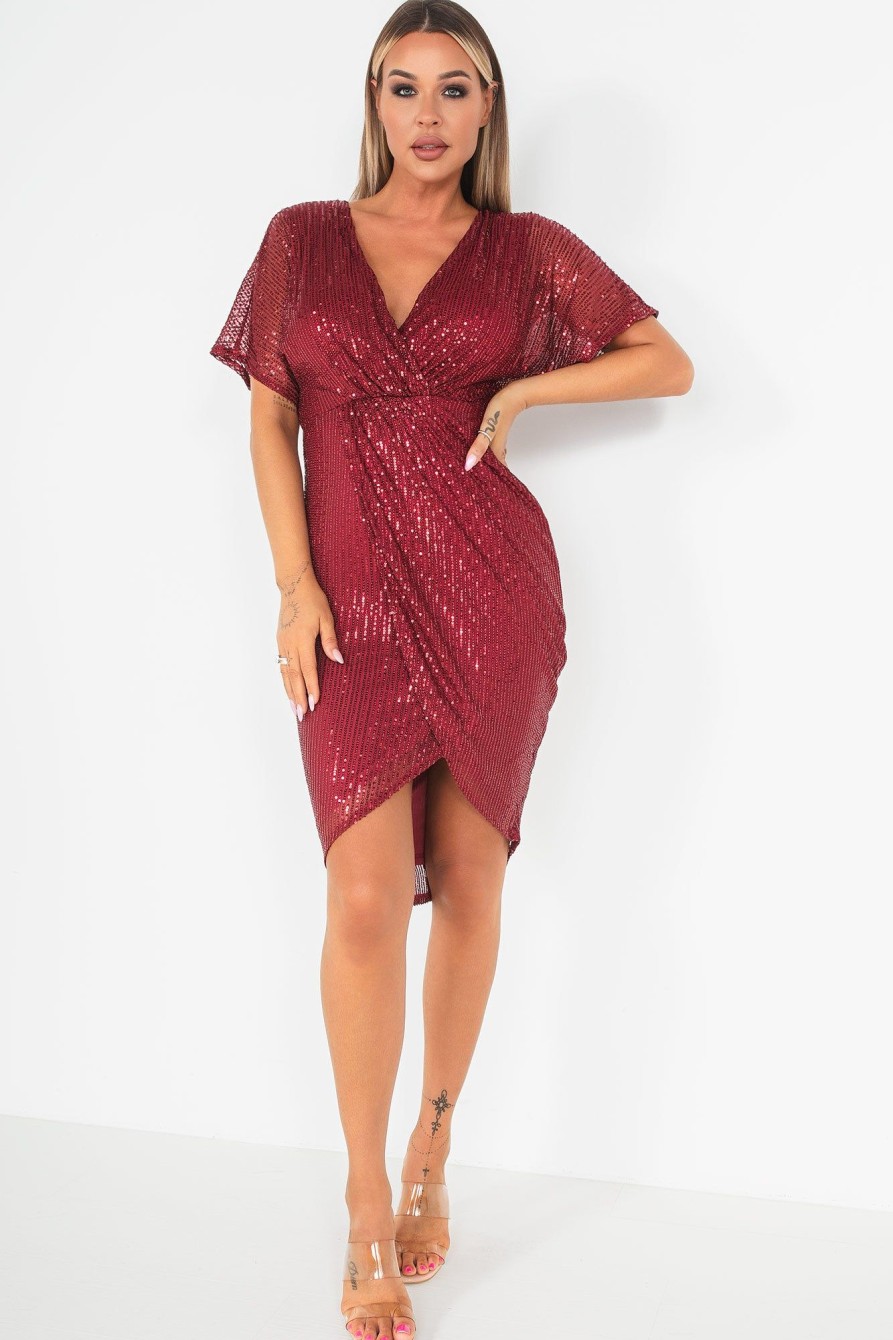 Clothing Girl in Mind | Girl In Mind Novah Berry Sequin Dress