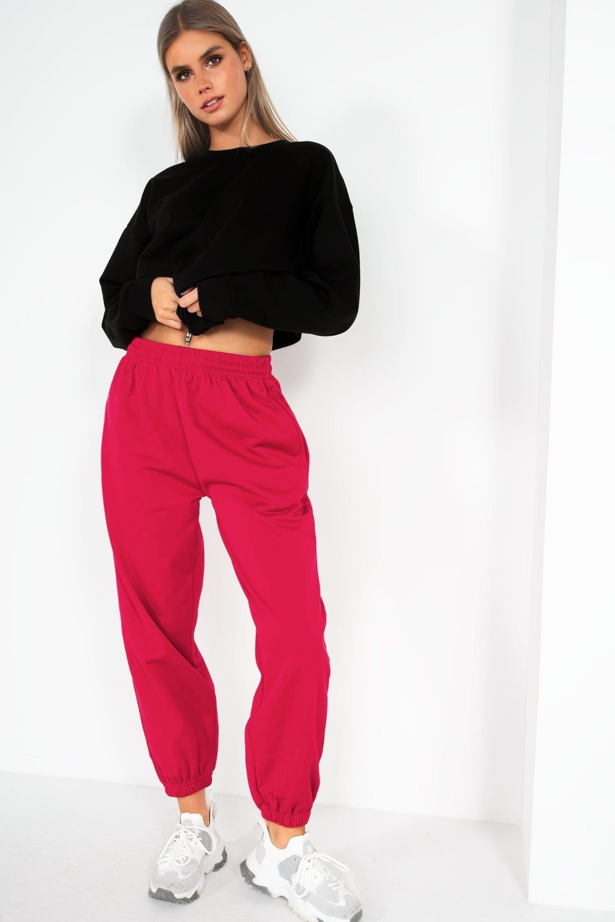 Clothing Style Wise | Olivia Fuchsia Oversized Joggers