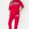 Clothing Willy Z | Lorenz Pink 'Los Angeles' Jogger Co Ord