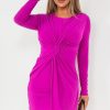 Clothing ally | Zaida Magenta Twist Front Dress