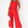 Clothing Girl in Mind | Girl In Mind Tara Red Culotte Jumpsuit