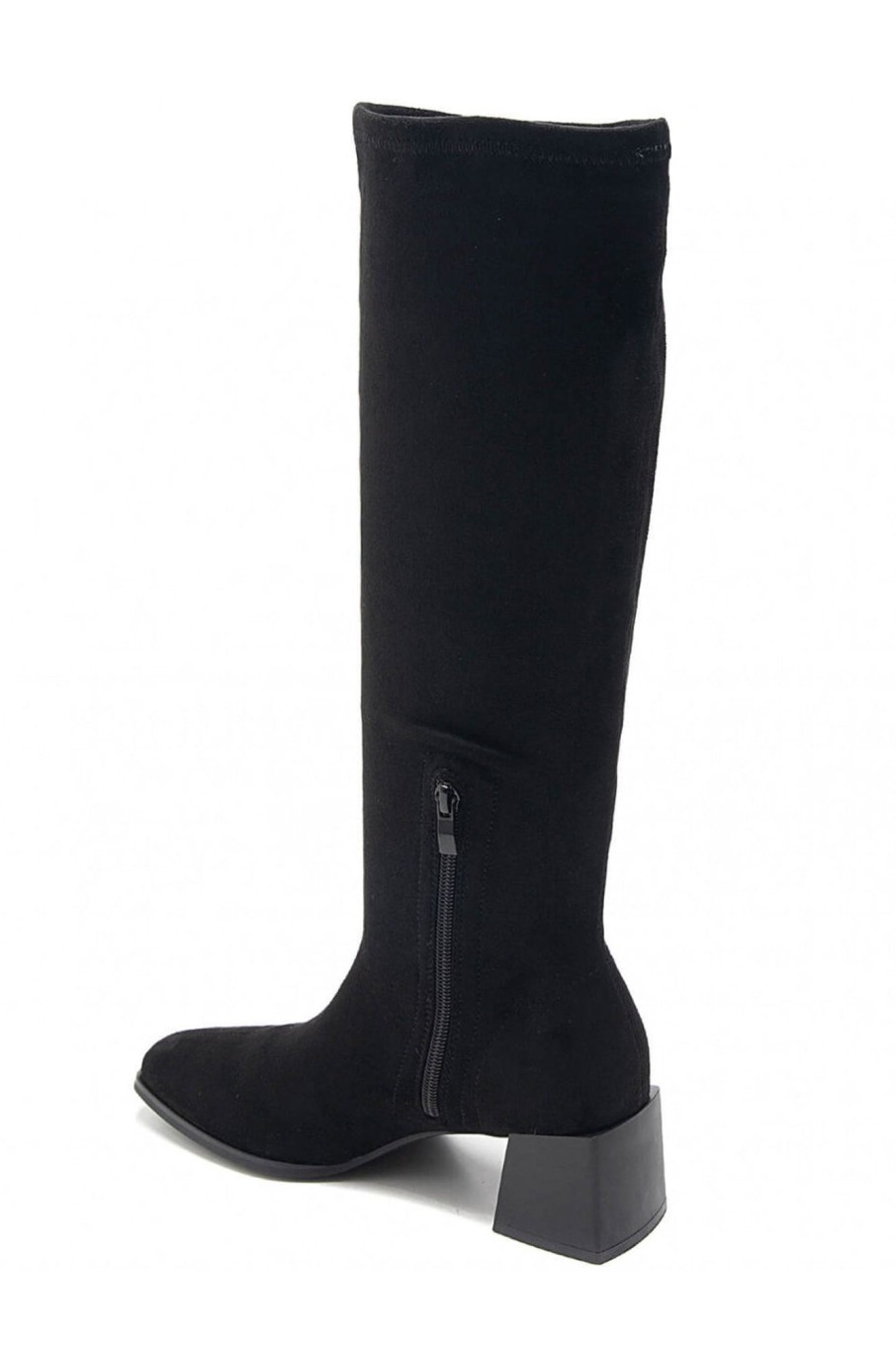 Clothing Ideal | Shoila Black Suedette Boots