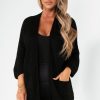 Clothing Willy Z | Karina Black Knit Cardigan