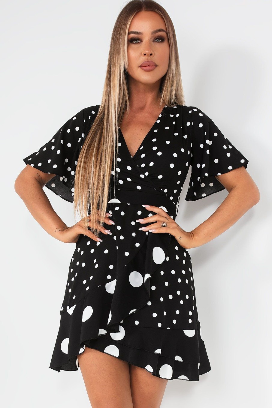 Clothing Girl in Mind | Girl In Mind Felicity Black Polka Dot Dress