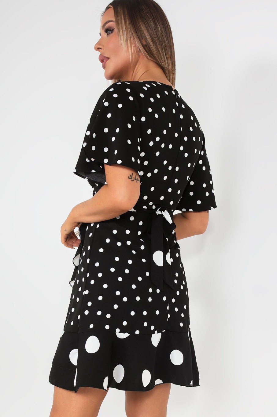 Clothing Girl in Mind | Girl In Mind Felicity Black Polka Dot Dress