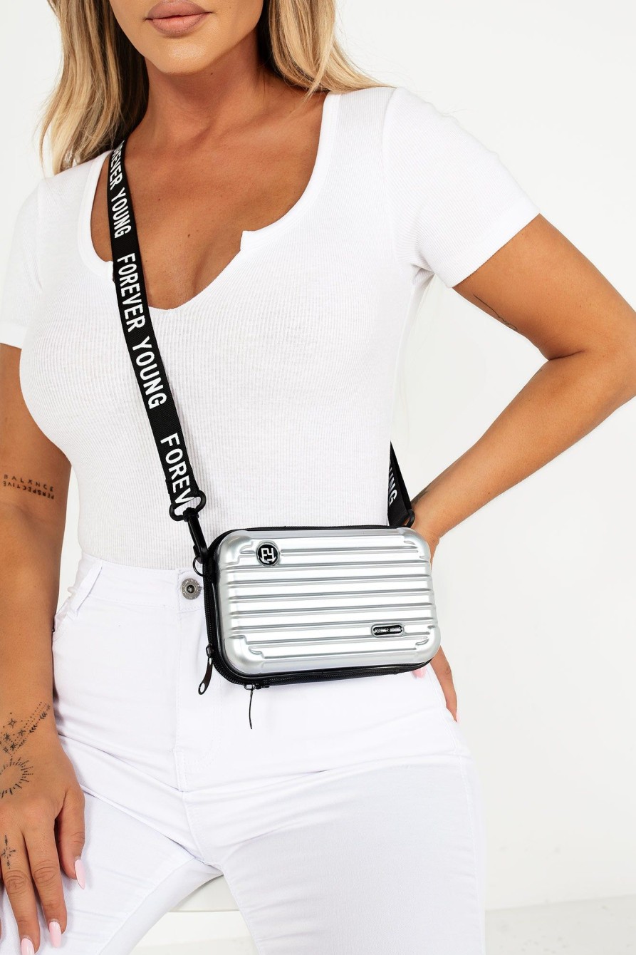 Clothing Koko | Dawn Silver 'Forever Young' Cross Body Bag