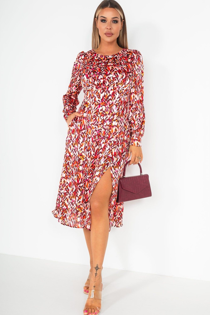 Clothing Girl in Mind | Girl In Mind Ashanti Red Print Dress