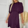 Clothing AX Paris | Ax Paris Hattie Plum Batwing Dress