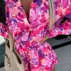 Clothing Willy Z | Gia Pink Floral Shorts Co Ord