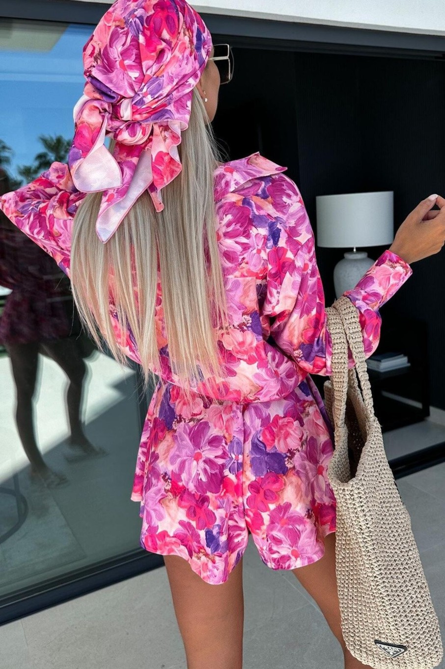 Clothing Willy Z | Gia Pink Floral Shorts Co Ord