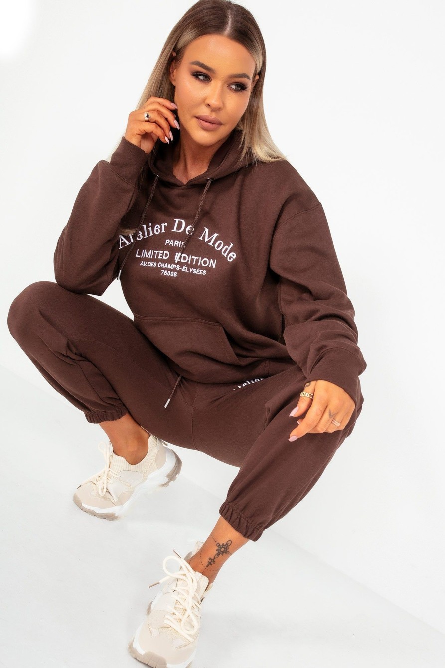 Clothing Style Wise | Nataly Chocolate 'Atelier Dm' Jogger Co Ord