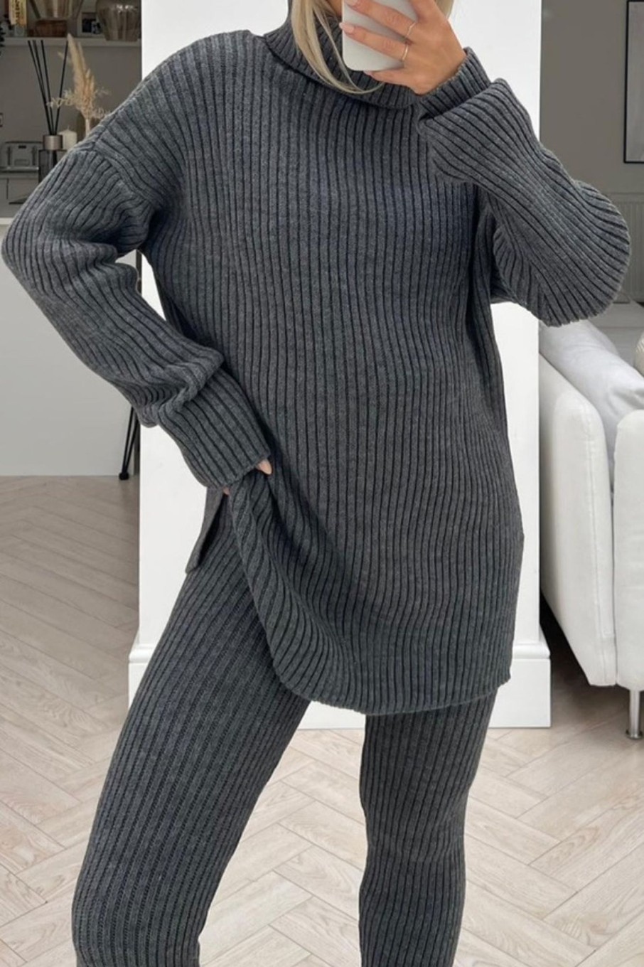 Clothing ally | Abigail Charcoal Knit Co Ord