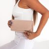 Clothing Koko | Trixie Nude Suedette Clutch