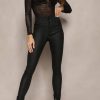 Clothing Zilene | Elena Black Wax High Waist Jeans