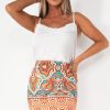 Clothing Copper Rose | Carolyn Orange Printed Skirt