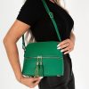 Bags Koko | Brooklyn Green Faux Leather Bag