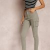 Clothing Zilene | Elodie Khaki Cargo Trousers